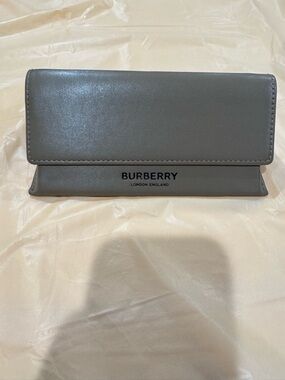 Burberry of London Soft Fold-Over Leather Sunglasses